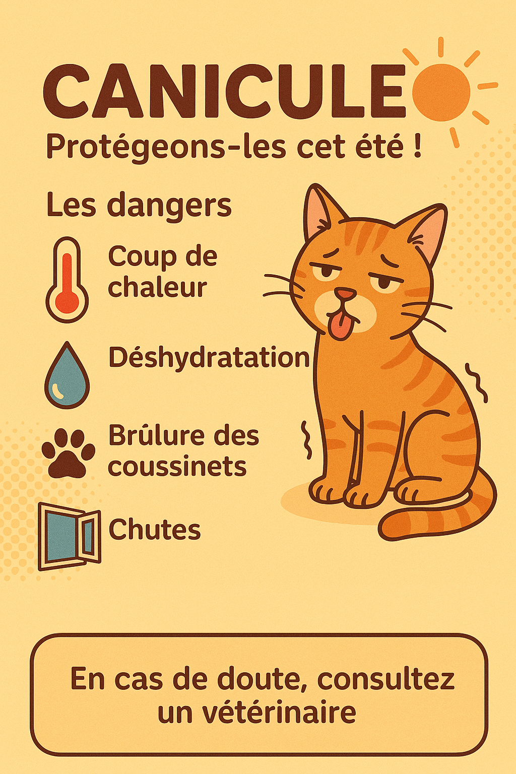 Canicule & Chats : Protégeons-les cet été